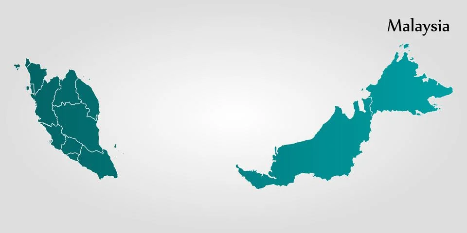 Map of Malaysia Stock-Illustration