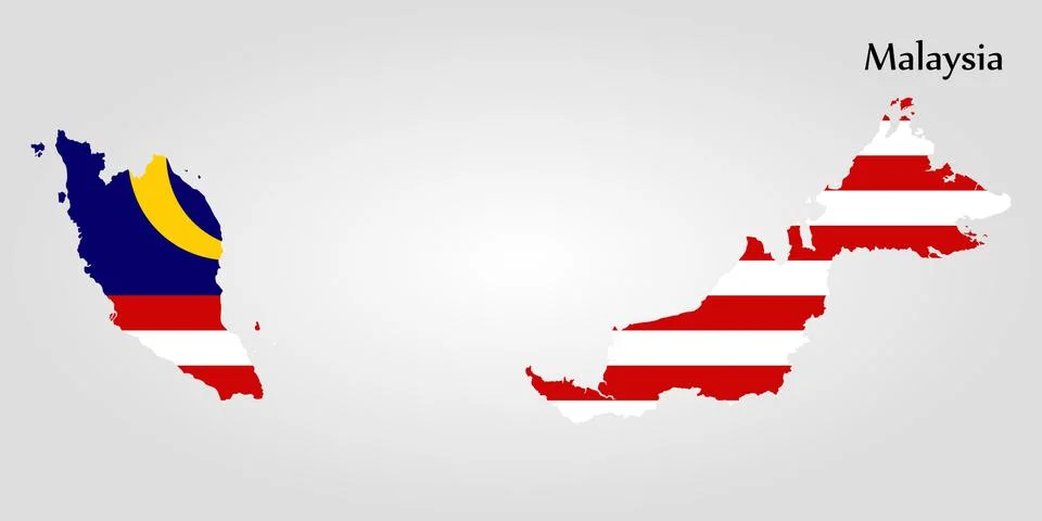 Map of Malaysia Stock-Illustration