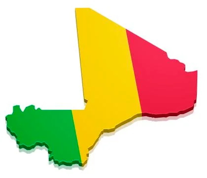 Map Mali Stock Illustration