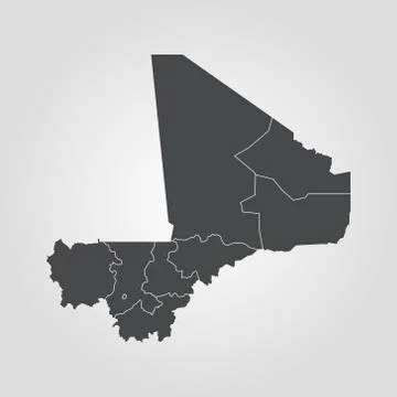 Map of Mali Illustrazione stock