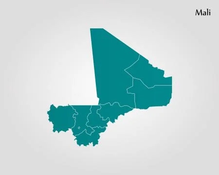Map of Mali Stock Illustration
