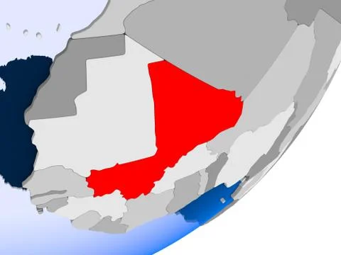 Map of Mali Stock Illustration