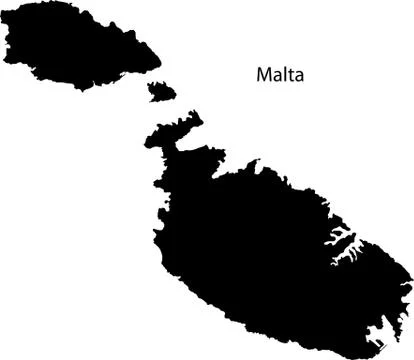 Map of Malta Stock Illustration