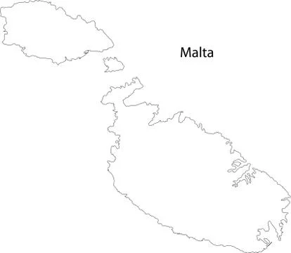 Map of Malta Stock Illustration