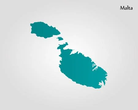 Map of Malta Stock Illustration
