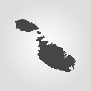 Map of Malta Stock Illustration
