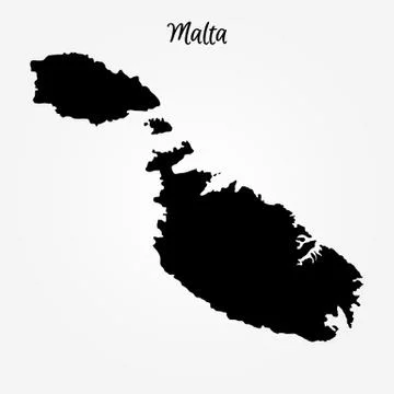 Map of Malta Stock Illustration
