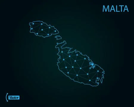 Map of Malta. Vector illustration. World map Stock-Illustration