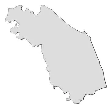 Map of Marche (Italy) Map of Marche, a region of Italy. Copyright: xZoonar... 스톡 사진