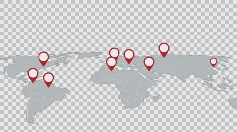 Map with mark Stock Footage 67548534