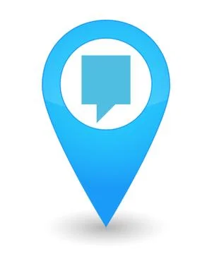 Map mark with a tooltip icon 스톡 일러스트