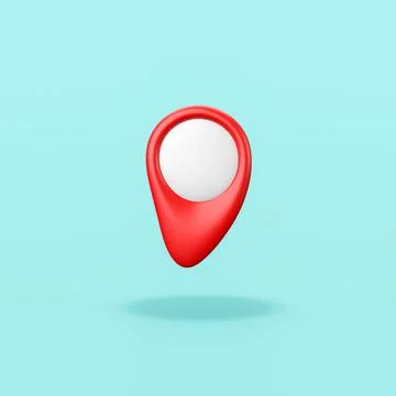 Map Marker on Blue Background 스톡 일러스트