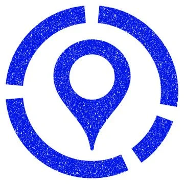 Map Marker Diagram Grunge Icon Ilustración de archivo