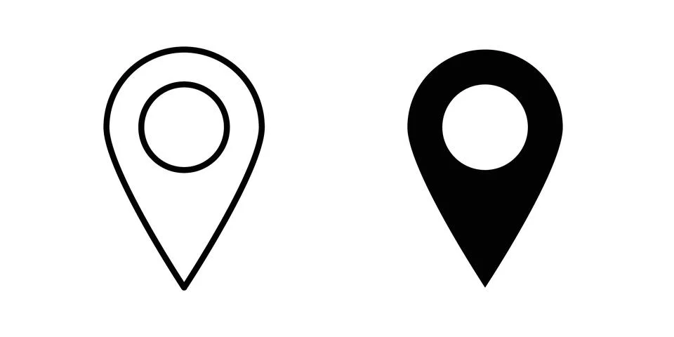 Map marker icon graphic design. web icons vectors Stock Illustration