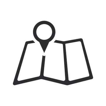 Map marker icon. Location symbol. Navigation sign. Stock Illustration