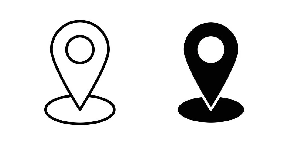 Map marker icon vector editable eps10 Stock Illustration