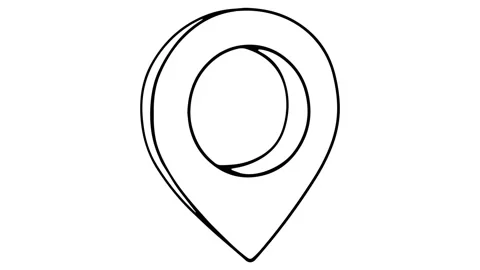 Map Marker whiteboard animation 4K footage Stock Footage 116575750