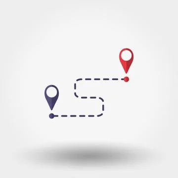 Map marks. Icon Stock Illustration