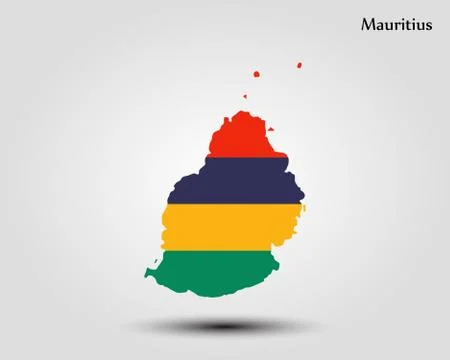 Map of Mauritius Stock Illustration