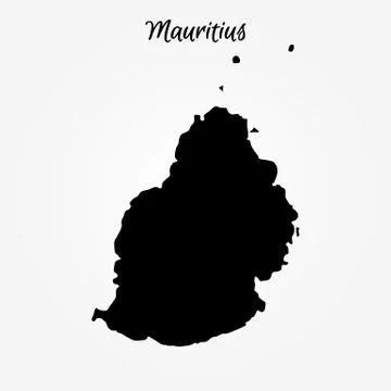 Map of Mauritius Stock Illustration