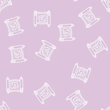 Map medieval line seamless pattern 스톡 일러스트