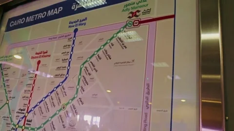 A map of the metro system Stock Footage 292237410