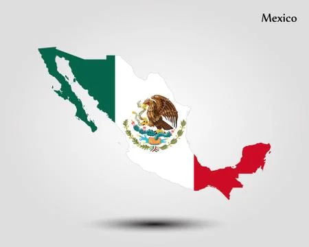 Map of Mexico Stock Illustration