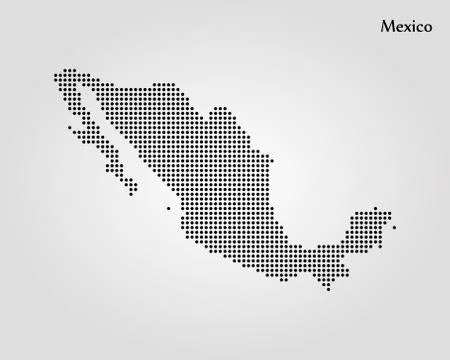Map of Mexico. Vector illustration. World map Stock Illustration