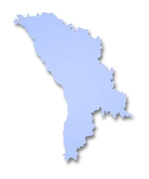 Map of Moldova Stock Illustration