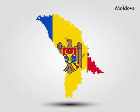 Map of Moldova Illustrazione stock