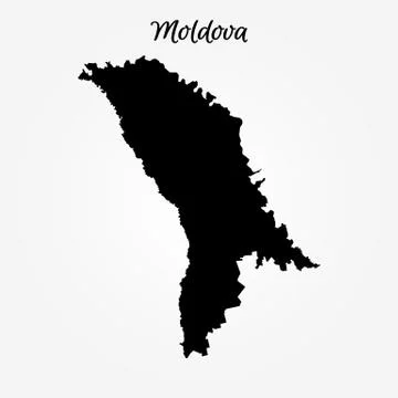 Map of Moldova Stock Illustration