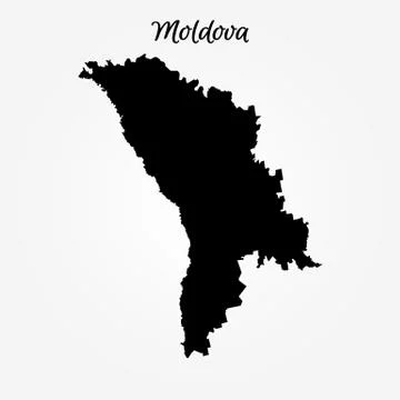 Map of Moldova Illustrazione stock