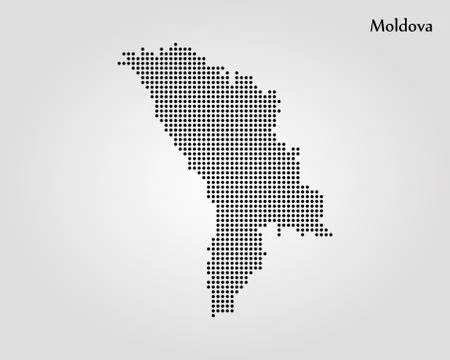 Map of Moldova. Vector illustration. World map Stock Illustration