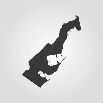 Map of Monaco Stock Illustration