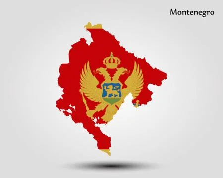 Map of Montenegro Stock Illustration