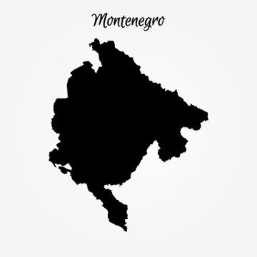 Map of Montenegro Stock Illustration