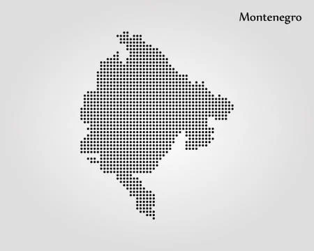 Map of Montenegro. Vector illustration. World map Stock Illustration