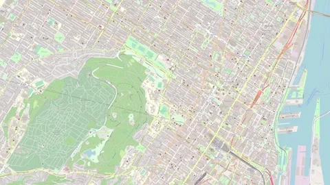 Map of Montreal in Canada 库存影片 168887424