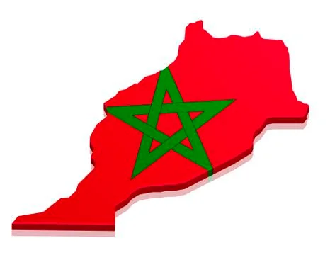 Map Morocco Stock Illustration