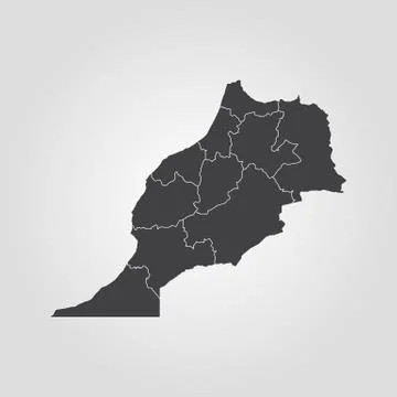 Map of Morocco Stock-Illustration