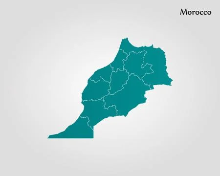 Map of Morocco Stock Illustration