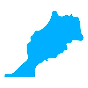 Map of Morocco Stock Illustration