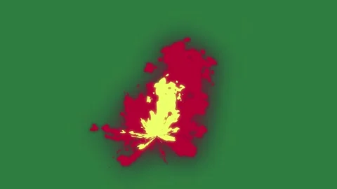 Map Moving With Fire - Stock Video Element Stock Footage 338011762