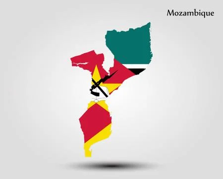 Map of Mozambique Stock Illustration