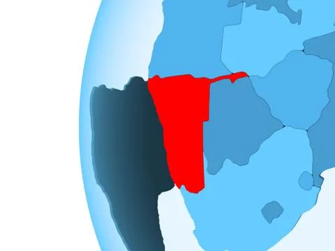 Map of Namibia Stock Illustration