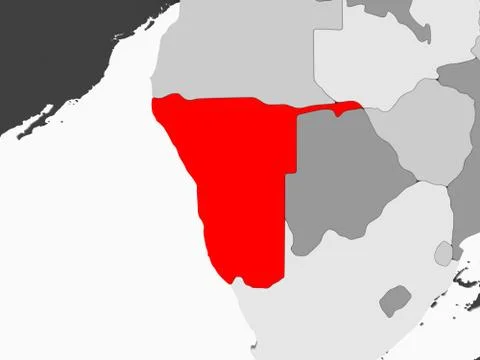 Map of Namibia Stock Illustration