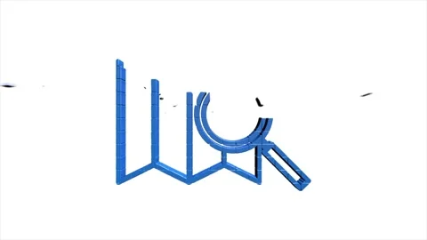 Map navigation 3D pixel icon isolated on white background. Outline web icon Stock Footage 153873284