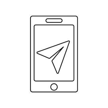 Map navigation icon phone mobile map sign Stock Illustration
