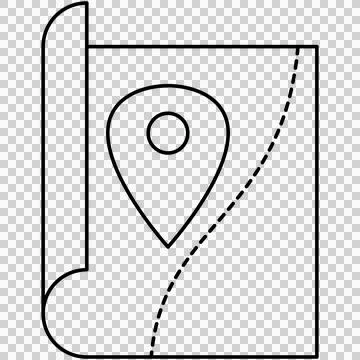 Map navigation Stock Illustration