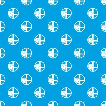 Map navigation pattern seamless blue Illustrazione stock